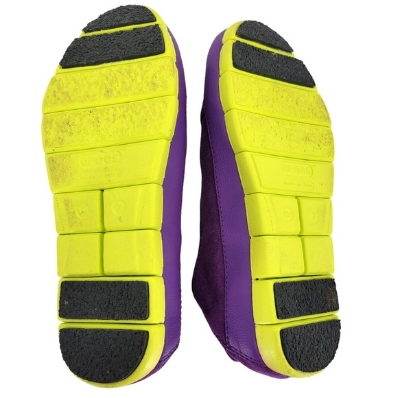 Crocs Womens Shoes Size 7 Purple Suede Slip On Sneakers 15514 - Picture 7 of 10